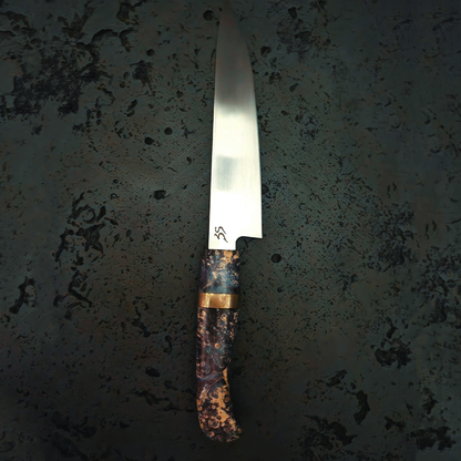 "Petty" Chef Knife - Maple Burl